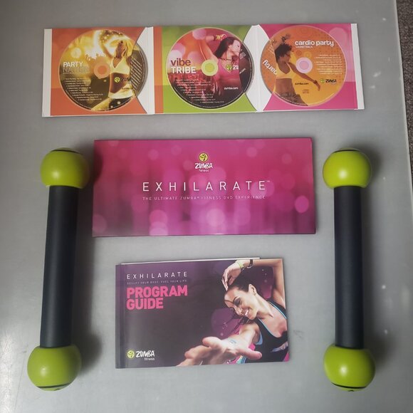 Zumba Exhilarate Fitness DVD Set Complete in Box - Picture 4 of 10